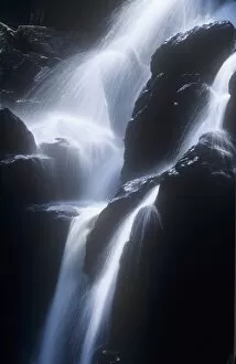 A waterfall above Thirlmere in the Lake District, UK