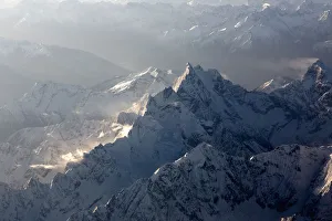 Aerial view of the rugged Hengduan Mountains of Tibet Aerial view of the rugged Hengduan Mountains of Tibet