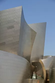 Architectural detail of Walt Disney Concert Hall. Designed by Frank Gehry