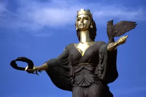 Print of Bulgaria's Saint Sofia Statue in Sofia