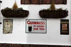 Pub Prints: Guinness Signs Print of Belfast's Duke of York Public House