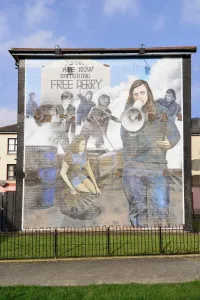 County Londonderry Prints: Bernadette Print: A Bogside Mural in Derry, Ireland