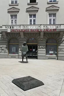 Architecture, croatia zagreb old town statue outside