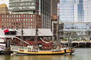 Eleanor, replica of one of the Boston Tea Party ships, outside Boston Tea Party Museum Eleanor, replica of one of the Boston Tea Party ships, outside Boston Tea Party Museum