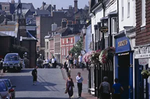 Images Dated 6th October 2008: ENGLAND East Sussex Lewes town centre with view down pedestrian shopping area