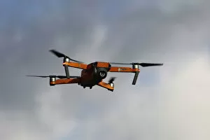 England, Kent, Mavic Pro Drone in flight being used by Search and Rescue Emergency Services