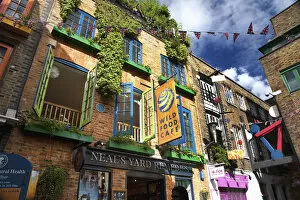 England, London, Covent Garden, Wild Food Cafe and Neal's Yard Remedies shop