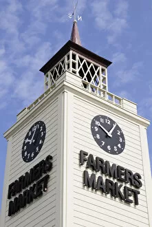 Images Dated 8th September 2009: Farmers Market clock tower