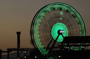 Ferris wheel on the pier shilhoutted at night Santa Monica Ferris wheel on the pier shilhoutted at night Santa Monica