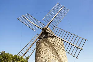 France, Grimaud, Saint Rochs windmill