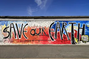 Germany, Berlin, The East Side Gallery, a 1.3 km long section of the Berlin Wall Germany, Berlin, The East Side Gallery, a 1.3 km long section of the Berlin Wall