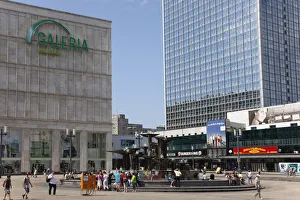 Germany, Berlin, Mitte, Fountain in Alexanderplatz Germany, Berlin, Mitte, Fountain in Alexanderplatz