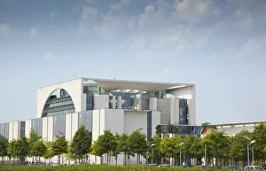 Germany, Berlin, Mitte, Neues Kanzleramt, exterior of the Federal Chancellery building Germany, Berlin, Mitte, Neues Kanzleramt, exterior of the Federal Chancellery building