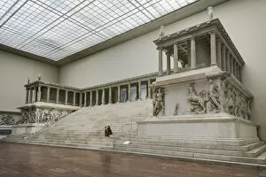 Images Dated 13th June 2014: Germany, Berlin, Pergamon Museum, The Pergamon Altar from Asia Minor which dates
