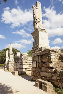 Greece, Attica, Athens, Statues in the Palace of the Giants, Ancient Agora of Athens Greece, Attica, Athens, Statues in the Palace of the Giants, Ancient Agora of Athens