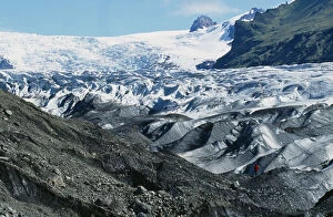 Vatnajokull Gallery: Iceland, Snaefellsjokull, Glacier off the Vatnajokull ice cap