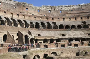 Italy, Lazio, Rome, Colosseum, interior view of the Colosseum