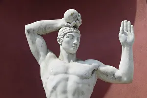 Italy, Lazio, Rome, Foro Italico, Athletic statuary Italy, Lazio, Rome, Foro Italico, Athletic statuary