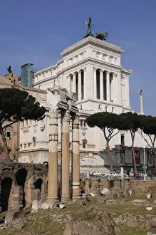 Italy, Lazio, Rome, Foro Romano, ruins at the base of Capitoline Hill Italy, Lazio, Rome, Foro Romano, ruins at the base of Capitoline Hill