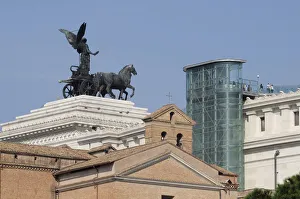 Italy, Lazio, Rome, Il Vittoriano, glass elevator Italy, Lazio, Rome, Il Vittoriano, glass elevator