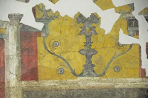 Italy, Lazio, Rome, The Palatine, House of Augustus, wall painting Italy, Lazio, Rome, The Palatine, House of Augustus, wall painting