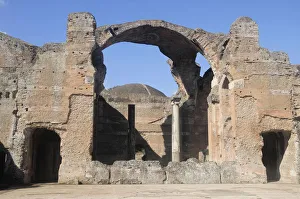Italy, Lazio, Rome, Tivoli, Villa Adriana, Grandi Terme Italy, Lazio, Rome, Tivoli, Villa Adriana, Grandi Terme