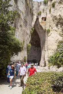 Italy, Sicily, Syracuse, Ear of Dionysius, Orecchio Di Dionisio, Neapolis Archaeological Park Italy, Sicily, Syracuse, Ear of Dionysius, Orecchio Di Dionisio, Neapolis Archaeological Park