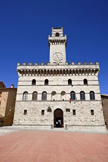 Italy, Tuscany, Montepulciano, Palazzo Comunale, Town Hall Italy, Tuscany, Montepulciano, Palazzo Comunale, Town Hall