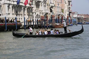 Italy, Veneto, Venice, traghetto across the Grand Canal Italy, Veneto, Venice, traghetto across the Grand Canal