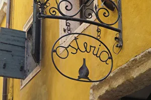 Italy, Veneto, Verona, Carro Armato Osteria sign Italy, Veneto, Verona, Carro Armato Osteria sign