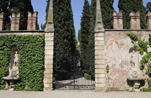 Italy, Veneto, Verona, entrance gate, Giardini Giusti Italy, Veneto, Verona, entrance gate, Giardini Giusti