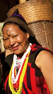 NAGA WARRIOR TRIBE LADY IN TRADITIONAL COSTUME AND JEWELRY, NAGALAND, NORTH EAST INDIA NAGA WARRIOR TRIBE LADY IN TRADITIONAL COSTUME AND JEWELRY, NAGALAND, NORTH EAST INDIA