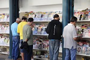 Newspaper stand 3rd Street Promenade Santa Monica Newspaper stand 3rd Street Promenade Santa Monica