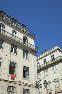 Estremadura Gallery: Portugal, Estremadura, Lisbon, Baixa district, Typical architecture