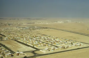 Qatar, Khalifa, New housing on the edge of the desert Qatar, Khalifa, New housing on the edge of the desert