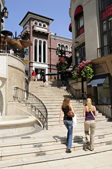 Rodeo Drive. Spanish steps Two Rodeo shopping alley Rodeo Drive. Spanish steps Two Rodeo shopping alley
