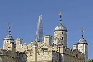 The Shard viewed from Tower of London London England The Shard viewed from Tower of London London England
