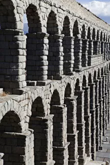 Images Dated 28th July 2014: Spain, Castille-Leon, Segovia, Roman Aqueduct