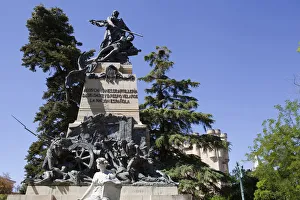 Spain, Castille-Leon, Segovia, Statue of Juan Bravo, Luis Daoiz Spain, Castille-Leon, Segovia, Statue of Juan Bravo, Luis Daoiz