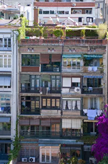 Spain, Catalonia, Barcelona, Apartment building Spain, Catalonia, Barcelona, Apartment building