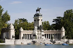 Spain, Madrid, Monument to Alfonso XII at Retiro Park Spain, Madrid, Monument to Alfonso XII at Retiro Park