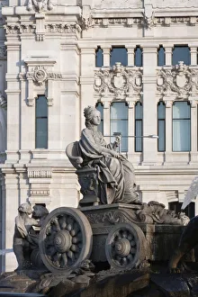 Spain, Madrid, Statue of the goddess Cibeles in Plaza de la Cibeles Spain, Madrid, Statue of the goddess Cibeles in Plaza de la Cibeles