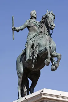 Spain, Madrid, Statue of Philip IV of Spain by Pietro Tacca Spain, Madrid, Statue of Philip IV of Spain by Pietro Tacca