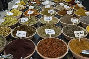 Tourist Destination Gallery: Spices for sale in a market in Jerusalem