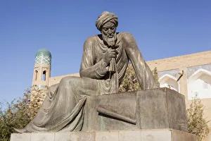 Statue of Al Khwarizmi, a ninth century mathematician, Ichan Kala, Khiva, Uzbekistan Statue of Al Khwarizmi, a ninth century mathematician, Ichan Kala, Khiva, Uzbekistan