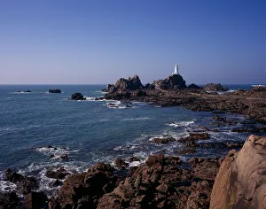 UNITED KINGDOM, Channel Islands, Jersey St Brelade. Corbiere Lighthouse