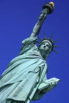 USA, New York, Liberty Island, Statue of Liberty, detail of head and crown USA, New York, Liberty Island, Statue of Liberty, detail of head and crown