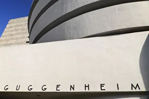 USA, New York, Manhattan, 5th Avenue, Exterior of the Solomon R Guggenheim Museum USA, New York, Manhattan, 5th Avenue, Exterior of the Solomon R Guggenheim Museum