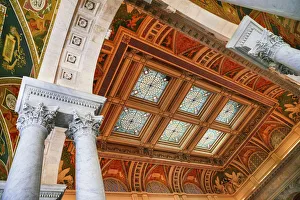 USA, Washington DC, Capitol Hill, Library of Congress, The Great Hall USA, Washington DC, Capitol Hill, Library of Congress, The Great Hall