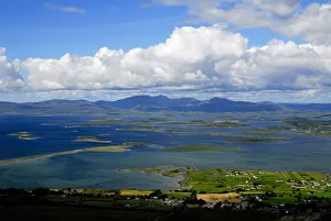 View over the Atlantic coast from Croagh Patrick Mountain View over the Atlantic coast from Croagh Patrick Mountain